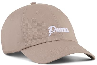 PUMA Erwachsene Essentials Script Dad Cap OneSize, Sandstone Beige