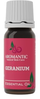Geranium Essential Oil - Pure Bourbon Pelargonium Graveolens Oil for Balanced Skin, Enhanced Elasticity, Calming Aromatherapy & Natural Haircare 10 ml