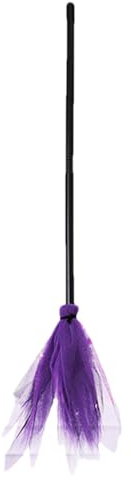 Siuwddee Escoba De Bruja Infantil - Decoración De Halloween Para - Decoración para Halloween, Cosplay, Casa Encantada, Jardín, Puerta, Escenario y Fiestas