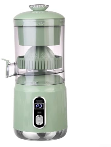 Presse-agrumes électrique avec écran LCD avec fonctionnement One Touch, extrait rapidement et efficacement les jus riches en nutriments avec pièces amovibles pour le nettoyage (vert)