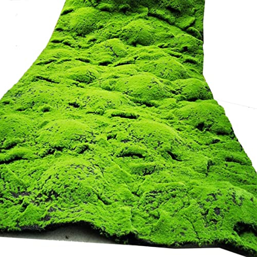 VagxTbs Rocks Decorative, Artificial Grass Moss Fake Rug Turf for Floral Arrangements Gardens and Crafting Promotion (Cc)