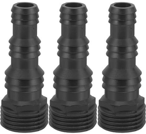 Homoyoyo 3 Stück Schlauchadapter Kunststoff Schnellkupplung für Gartenschläuche 1/2 Zoll mit Dichtung für Hochdruckreiniger und Gartenbewässerung
