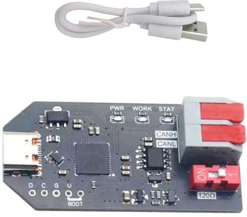 Snorvixre USB CAN Bus Adapter, CANABLE Transceiver Debugger, SLCAN kompatibel, anpassbare Firmware, Unterstützung, SLCAN kompatibler USB Adapter