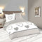 Lovely CASA Manoir Housse de Couette 260 x 240 cm avec 2 Taies d'oreiller 63 x 63 cm, Coton, Gris