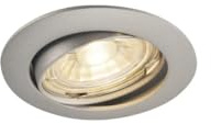 SLV Recessed Ceiling Light Pika/spot, floodlight, Ceiling Spotlight, Ceiling Light, recessed Light LED, Indoor Lighting / GU10 50W Grey