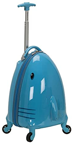 Rockland Kids Jr First Hartschalen-Trolley, Hai, Carry-On 19-Inch, Jr. Kids' My First Hardside Spinner Gepäck