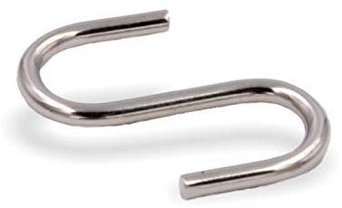 Licht-Zubehoer.de | 10 Stück | S-Haken Metall | Ø 2mm | Länge 27mm | Deckenclips für Odenwalddecken/Rasterdecken