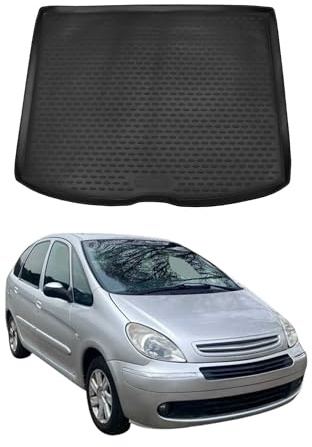 Alfombrilla Maletero Bandeja Maletero Compatible con Citroen Xsara Picasso 1999-2012 Wagon Goma