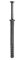 Blister de 50 chevilles nylon à frapper tête fraisée NHS D. 6 x Lt. 60 mm + clou tête fraisée - CF06060BL - Alsafix