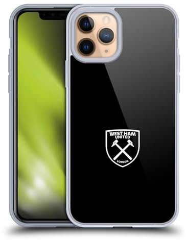 Head Case Designs Licenciado Oficialmente West Ham United FC Logotipo Blanco Cresta Carcasa de Gel de Silicona Compatible con Apple iPhone 11 Pro