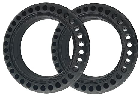 EhuaStore Vollreifen, kompatibel mit Xiaomi M365/Pro/Pro2/1s/3/Essential, langlebig, pannensicher Reifen, 8,5 Zoll, Ersatzreifen, robust, 2 x Reifen für Vorne/hinten, Xiaomi Mijia M365 Zubehör