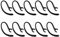 Futheda 10 clip di ricambio per auricolari Bluetooth, girevoli a 360 gradi (nero)