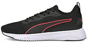 PUMA Unisex Flyer Flex Laufschuh, Black Black Sunblaze, 44.5 EU