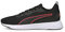 PUMA Unisex Flyer Flex Laufschuh, Black Black Sunblaze, 44.5 EU