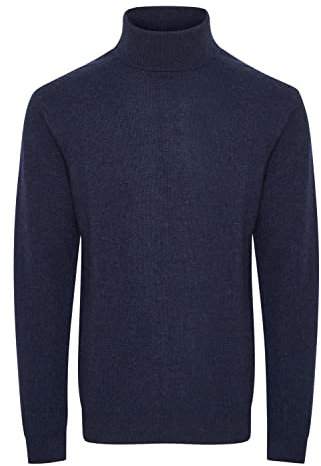 CASUAL FRIDAY CFKarl Herren Rollkragenpullover Strickpullover Feinstrick Pullover mit Rollkragen, Größe:L, Farbe:Navy Blazer (193923)