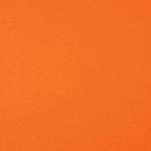 Hans-Textil-Shop Stoff Meterware Uni Jersey - 1 Meter, Schadstoffgeprüft, Jerseystoff, Deko, Kleidung, Shirts, Röcke, Leggings (Orange)