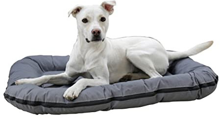 Kerbl Liegekissen Oxford Place (Farbe grau, L x B x H 120 x 85 x 17 cm, robuster und wasserabweisender Bezug) 80436