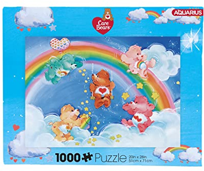 AQUARIUS Care Bears Vintage Puzzle (1000 Piece Jigsaw Puzzle) - Glare Free - Precision Fit - Virtually No Puzzle Dust - Officially Licensed Care Bears Collectibles - 20x28 Inches