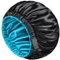 mikimini Bonnet en Satin pour Hommes et Femmes, Bonnet de Couchage Double Couche réversible pour Tresses de Cheveux avec Bande élastique réglable antidérapante Super Doux (XL, Noir/Bleu)