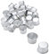 30 Stück Kerzenspitzen, Kerzenspitzen aus Metall, silberne Kerzenhalter, Spitzkerzen, DIY dekoratives Kerzenhalter-Set für Baumkerzen, Geburtstagskerzen, Puppenkerzen, Pyramidenkerzen, Tischkerzen