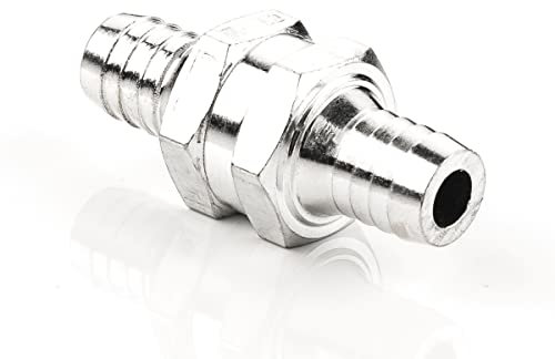 LST Rückschlagventil aus Aluum mit 12mm Durchmesser für Kraftstoff, Öl, Wasser, und Luftleitungen – Einweg-Flusskontrolle Ventil für Benzin, Diesel und Vakuumsysteme