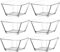 CLEARFEE 6-tlg. Glasschalen-Set aus hochwertigem Glas | stappelbar | 6 Stück je 300ml Dessertschalen Glasschüssel Salatschüssel Glas Schälchen Set Schale Schale Deko Schale Bowl