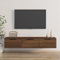 vidaXL Armoire Murale Armoire de Rangement Étagère Flottante Meuble Suspendu Meuble TV Intérieur Chêne Marron 102x30x20 cm Bois d'Ingénierie