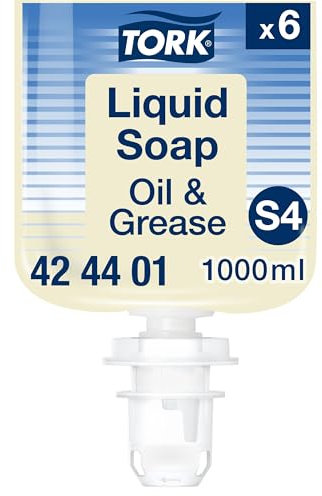Tork fettlösende Flüssigseife S4, dermatologisch getestet, 6 x 1.000 ml, 424401