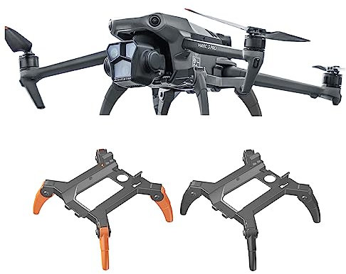 ZJRXM Mavic 3 Pro Landefüße, Spider Leg Faltbares Erweiterte Fahrwerk Landegestell Landing Gear für DJI Mavic 3 Pro Zubehör (Orange)