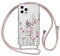 Yoedge Coque avec Cordon pour Samsung Galaxy S23 5G 6,1, Étui Collier Réglable Transparente Case avec Aesthetic Motif Fleur 3, Silicone TPU + PC Antichoc Housse avec Tour de Cou Lanière Lanyard Cover