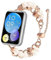 ZUREGO Perlenarmband Armband für Huawei Watch Fit 2 Armband, Metall Edelstahl Band mit Perlen Strass Uhrenarmband Ersatz Kompatibel mit Huawei Watch Fit 2 (A)