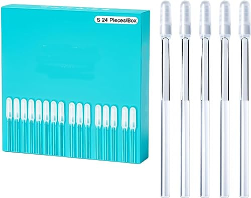 Wiederverwendbare klebrige Ohrlöffel, selbstklebendes Ohrreiniger-Werkzeug-Set zur Ohrreinigung, 24 Stück/Box (L)