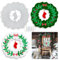 Weihnachten Silikonform DIY Weihnachten Kränze Weihnachten Deko Hängende Ornamente, Weihnachtskranz Tür Girlande Dekorative Kranz Weihnachten Gießform Epoxidharz Anhänger Form für Fenster Baum Kamin