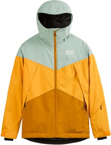 Picture W Seakrest Jacket Colorblock-Beige - Warme wasserdichte Damen Freeride Skijacke, Größe S - Farbe Camel