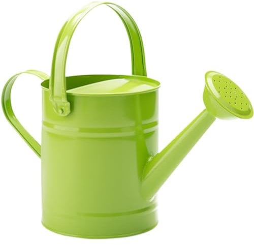 Veesper Metal Watering Can Small Bonsai Watering Can 1.5L/51oz Kids Watering Can with 25 Hole Spout, Portable Plant Watering Can with Handle, Rustproof Garden Watering Can for Outdoor Indoor Green
