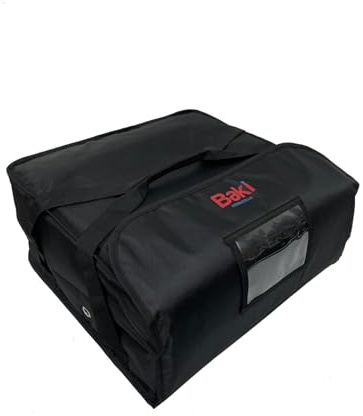 Larg Heavy Duty Fully Thermal Pizza delivery Bag 18 x 18 x 8.5 Inches Fits 4 Boxes