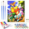 Kit de peinture à l'huile peinte à la main pour enfants et adultes débutants de 5, 6, 7, 8, 9 ans, jouet de dessin animé, cadeau d'anniversaire d'enfant, sans cadre 40 x 50 cm