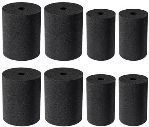 Fivetwofive 8Pcs Cup Turner Foam Black Cup Turner Foam Cup Tumbler Fixing Turner Foam Locate Spinner Foam Cup Turner Sponge10-40 Oz