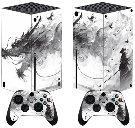 playvital Adesivo Skin per Xbox Series X Console&Controller,Sticker Decal Cover Vinile per Xbox Series X-Drago Mistborn