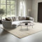 the carpet Elisa moderner Wohnzimmer Teppich, geometrisches Design, hohe Flordichte und angenehm weiche, Creme, 240 x 340 cm