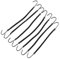 10 ganci elastici neri per capelli con gancio per coda di cavallo con ganci elastici per acconciature per ragazze e donne (colore: nero)