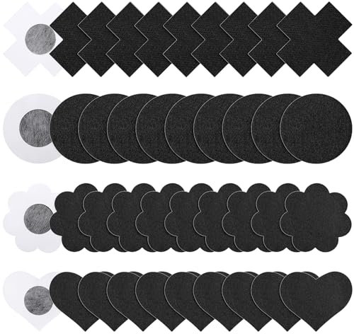 Sibba Lot de 20 Cache Tétons Jetables pour Noir Taille Unique