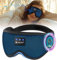 Bluetooth Sleep Mask Headphones, ZUMUSEN 3D Sleep Headphones 100% Blackout Eye Mask with Headphones for Men & Women,Can Play 15 Hours Sleeping Headphones with Waterproof Travel Bag for Travel/Nap