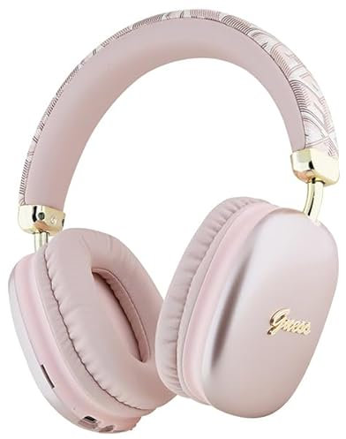 CG Mobile Guess Ecouteurs Bluetooth Gcube Metallic Script Logo Rose