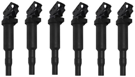 EKEGUY Zündspule 6 Stücke Auto Zündspule Für 1 3 5 Für X3 Z4 E87 E46 E39 E83 E85 116i 118i 120i 316i 318i 320i 520i 12137594937 12137562744 UF592 Zündmodul Zündspule