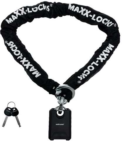 Maxx-Locks Gore - Antivol Moto ART 5 - Chaîne Antivol pour Scooter et Moto - Cadenas Art5 avec Maillons en Acier Trempé - 180cm