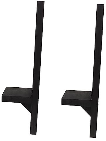 RORPOIR 2-teiliger Kerzenleuchter zur Wandmontage rustikaler Holzhalter für Teelicht Bauernhaus- für Schlafzimmer Küche Bad