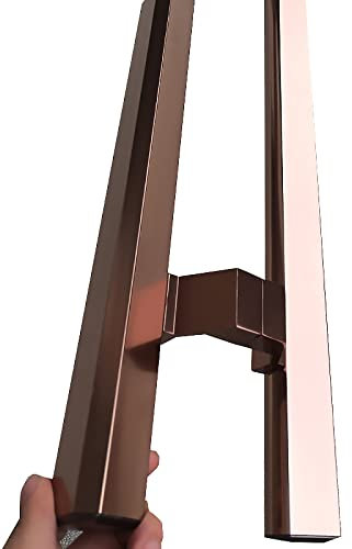Push-Pull-Türgriff aus Aluminiumlegierung, 10/24/40 Zoll Schiebetorgriffe für Scheunentore für Holz-/Glastüren, einfach und/Rose d/120 cm/47,2 Zoll