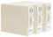 Homsorout Foldable Bed Sheet Organisers - Large Bedding Storage with Zip for Queen/King Sheets, Wardrobe Underbed Box with Clear Tab and Handle for Duvet Covers, Pillow Cases, Clothes - 3 Pack Beige