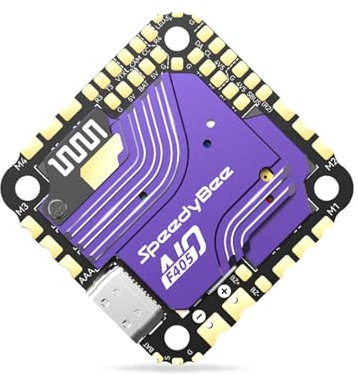 SpeedyBee F405 AIO Flugcontroller: 40A 25.5x25.5 3-6S Bluejay FC ESC PDB-Board mit drahtloser Betaflight-Einstellung INAV für 2-Zoll, 3, 4 und ultraleichte 5-Zoll FPV für DJI AIR Unit
